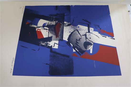 Erich Kraemer (1930-1994) Largest 34 x 45cm.